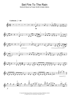 Set Fire To The Rain von Adele (Download) 