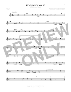 Symphony No. 40 In G Minor, Third Movement von Wolfgang Amadeus Mozart (Download) 