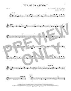 Tell Me On A Sunday von Don Black (Download) 