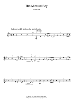 The Minstrel Boy von Traditional (Download) 