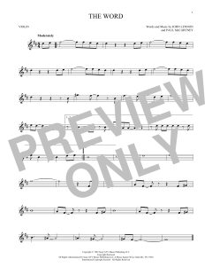 The Word von The Beatles (Download) 