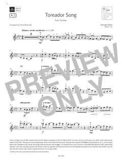 Toreador Song von Georges Bizet (Download) 