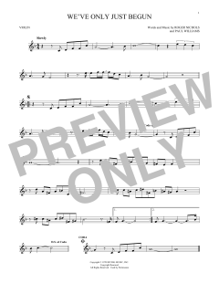 We've Only Just Begun von The Carpenters (Download) 