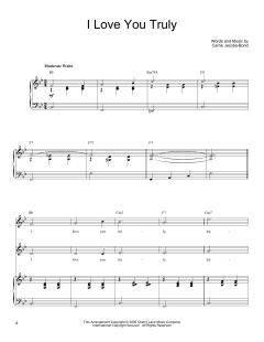 I Love You Truly von Carrie Jacobs-Bond (Download) 