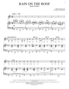 Rain On The Roof von Stephen Sondheim (Download) 