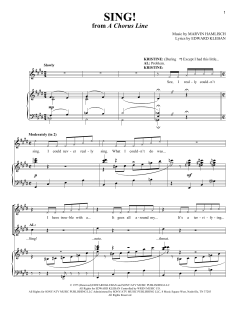 Sing! von Edward Kleban (Download) 