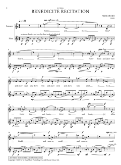 Benedicite Recitation von Nico Muhly (Download) 