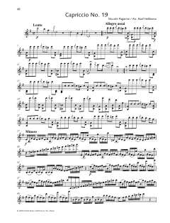 Capriccio No. 19 von Niccolò Paganini (Download) 