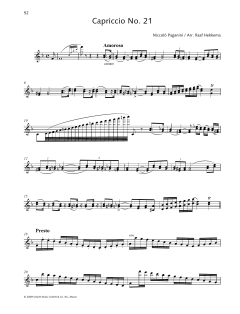 Capriccio No. 21 von Niccolò Paganini (Download) 