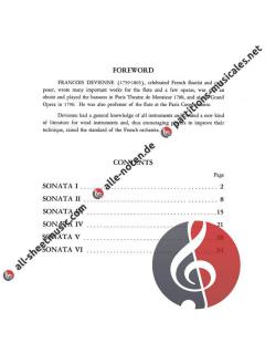 Six Sonatas von François Devienne 