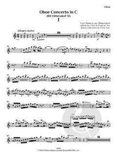 Oboe Concerto in C (Rtt 32) von Carl Ditters von Dittersdorf (Download) 