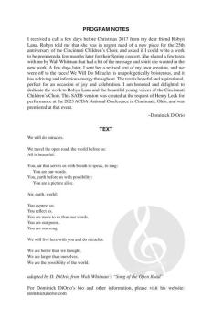 We Will Do Miracles von Dominick DiOrio 