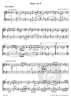 Suiten und Tanzsätze von Johann Joseph Fux (Download) 