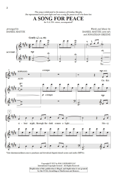 A Song for Peace von Daniel Mattix (Download) 