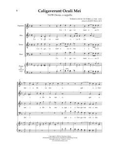 Caligaverunt Oculi Mei von Tomás Luis de Victoria (Download) 