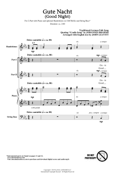Gute Nacht (Good Night) von Johannes Brahms (Download) 