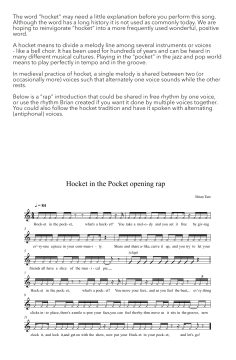 Hocket In The Pocket von Brian Tate (Download) 