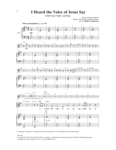I Heard the Voice of Jesus Say (Download) 