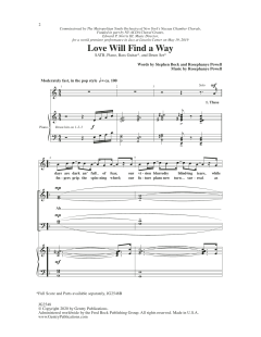 Love Will Find a Way von Rosephanye Powell (Download) 