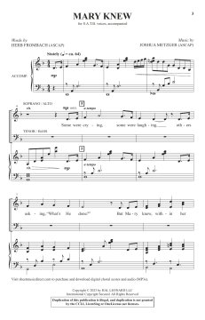 Mary Knew von Joshua Metzger (Download) 