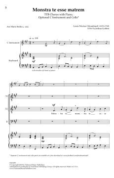 Monstra te Esse Matrem von Louis-Nicolas Clérambault (Download) 