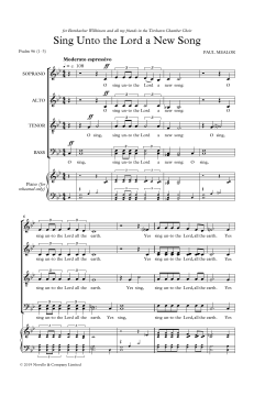 Sing Unto the Lord a New Song von Paul Mealor (Download) 