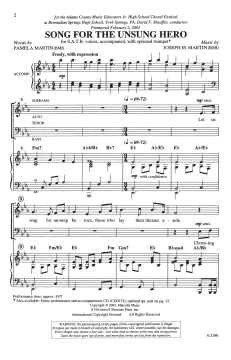 Song For The Unsung Hero von Joseph A. Martin (Download) 