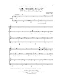 Until Forever Fades Away von Frank Ticheli (Download) 