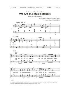 We Are the Music Makers von Stan Pethel (Download) 