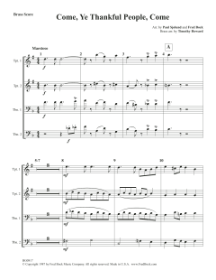 Come, Ye Thankful People, Come von George J. Elvey (Download) 