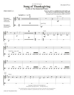 Song of Thanksgiving von Conrad Kocher (Download) 