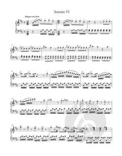 6 leichte Sonaten für Clavier von Josef Myslivecek (Download) 