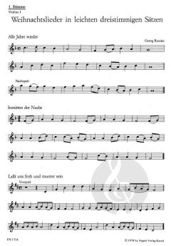 Weihnachtslieder in leichten dreistimmigen Sätzen (Download) 