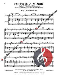 Suite in A Minor von Georg Philipp Telemann 