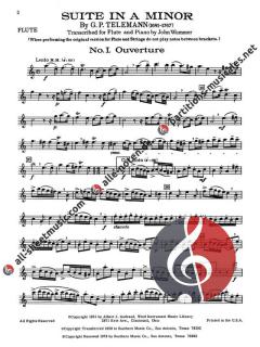 Suite in A Minor von Georg Philipp Telemann 