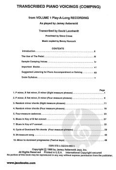 Piano Voicings Vol. 1 - How To Play von Jamey Aebersold 
