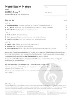 Piano Exam Pieces 2027 & 2028 