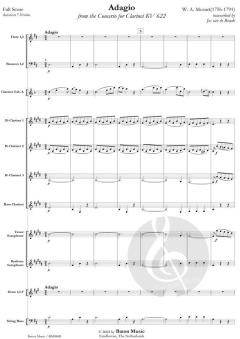 Adagio from The Concerto For Clarinet KV622 von Wolfgang Amadeus Mozart (Download) 