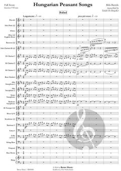 Hungarian Peasant Songs von Béla Bartók (Download) 