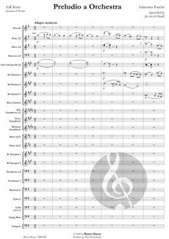 Preludio a Orchestra von Giacomo Puccini (Download) 