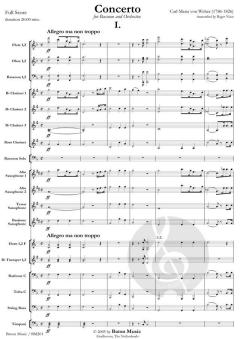 Concerto For Bassoon And Orchestra von Carl Maria von Weber (Download) 