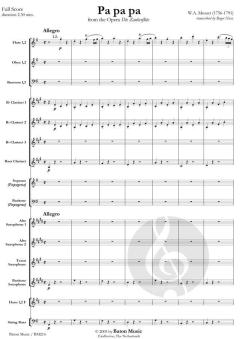 Pa pa pa from The Opera Die Zauberflöte von Wolfgang Amadeus Mozart (Download) 