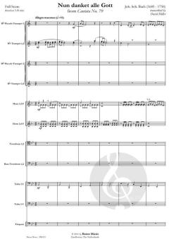 Nun danket alle Gott von Johann Sebastian Bach (Download) 