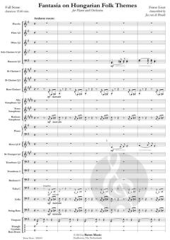 Fantasia On Hungarian Folk Themes von Franz Liszt (Download) 