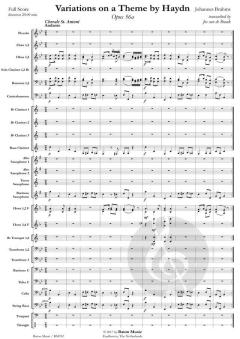 Variations on a theme by Haydn op. 56a von Johannes Brahms (Download) 
