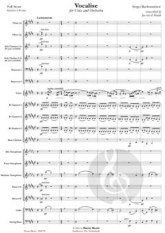 Vocalise von Sergei Rachmaninow (Download) 
