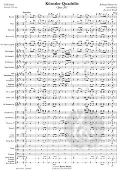 Künstler Quadrille op. 201 von Johann Strauss (Sohn) (Download) 