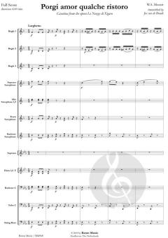 Porgi amor qualche ristoro (Fanfare, Fanfarenorchester) von Wolfgang Amadeus Mozart (Download) 