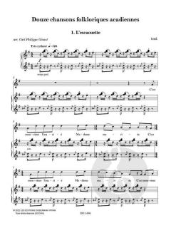 12 Chansons Folkloriques Acadiennes 
