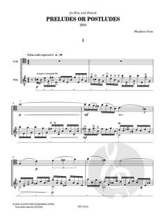 Preludes or Postludes von Stephen Goss 